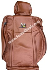 Mahogany Brown Leather Seat Covers For 2015-23 Dodge Charger Scat Pack Mahogany Brown Leather Seat Covers For 2015-23 Dodge Charger Scat Pack