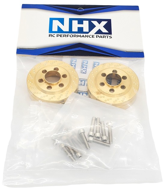 NHX Brass Wheel Weight 64g each (2) 1.9/2.2 Crawler Wheel US SHIP for