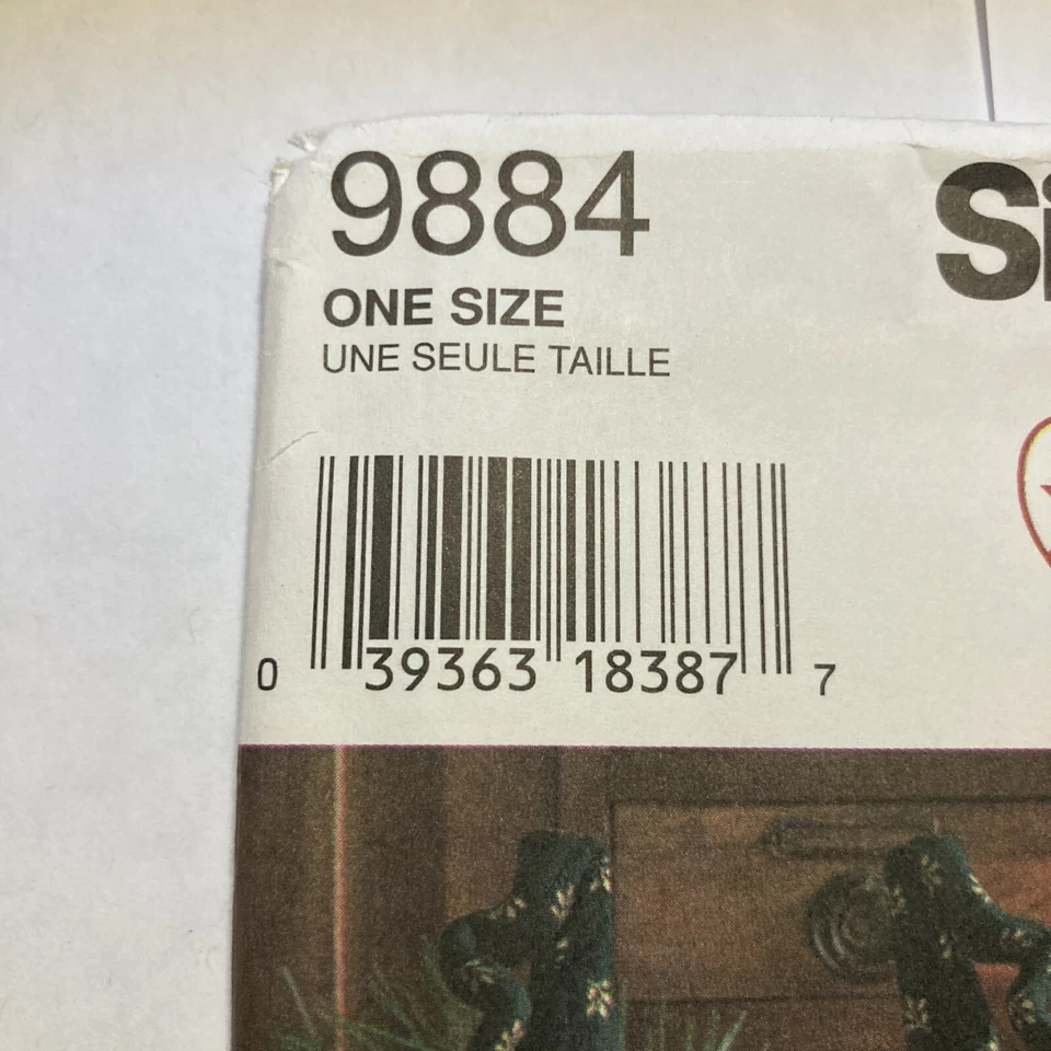 Simplicity Sewing Pattern 9884 Vintage Mr. Mrs. Santa Elf Snowman Decorations UC - Image 3 of 4