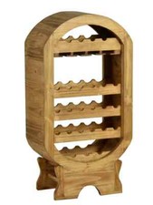 Weinregal Mexico Möbel 65x120x35 cm Landhausstil Massivholz Pinie Honig