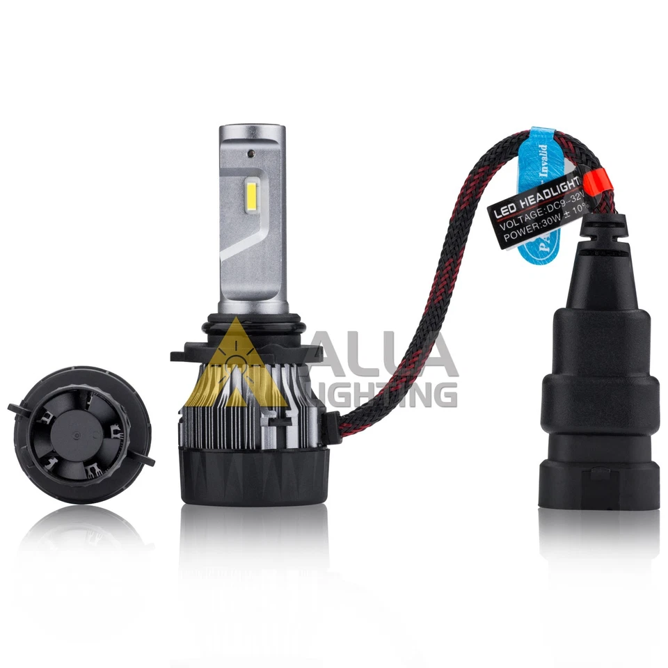 Alla Lighting 9006 10000LM LED Headlight Bulb Low Beam Mini Headlamps Lamp White - Image 4 of 4