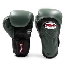 Twins Boxhandschuhe BGVL 6 Schwarz/Olive Boxe...