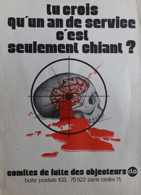 Poster Anti-Militarist Objectors' Struggle Committees 55x78cm 1631