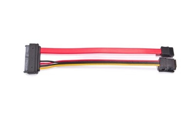 Tableau Unified SATA/SAS Signal and Power Cable (3M-Style) - 8'' - TC4-8-R3 Bu...