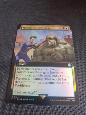 MTG Mutational Advantage (422) Fallout NM Extended Art FOIL