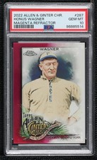 2022 Allen & Ginter Chrome Magenta Refractor Honus Wagner PSA 10 GEM MT HOF 8nf