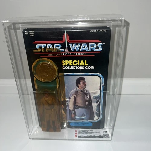 Vintage Star Wars 1985 CAS 70 LANDO General POTF 92 Back Card  UNPUNCHED