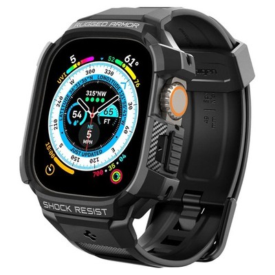 Spigen Schutzhülle mit Armband für Apple Watch Ultra 49 mm Watch Uhr Hülle Etui