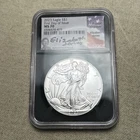 2023 American Silver Eagle NGC MS70 FDOI Signed Elizabeth Jones. B060
