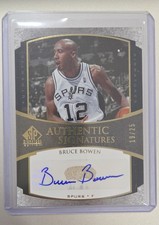 2005-06 SP Signature Edition - Authentic Signatures Bruce Bowen #AS-BW (AU)Gold