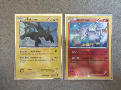 Pokémon TCG Zekrom 39/116 And Reshiram 17/116