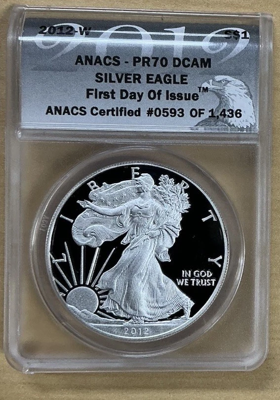 American Eagle PR 70 Graded 2012 Silver Bullion Coins for sale | eBay