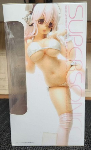 Figura Super Sonico Beach Queens Nitroplus embalaje interior sin abrir Japón - Imagen 10 de 11