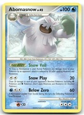 Abomasnow 12/100 Rare Stormfront Pokemon Lightly Played