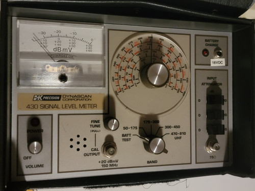 Dynascan 425 430 VHF-UHF Signal Level Meter