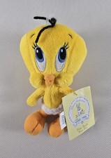 Vintage Baby Tweety Bird Sitting Plush in Diaper w/tags Looney Tunes inv. 10893