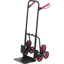 TOOLCRAFT TO-9650166 Diable monte-escalier pliable, réglable en hauteur acier