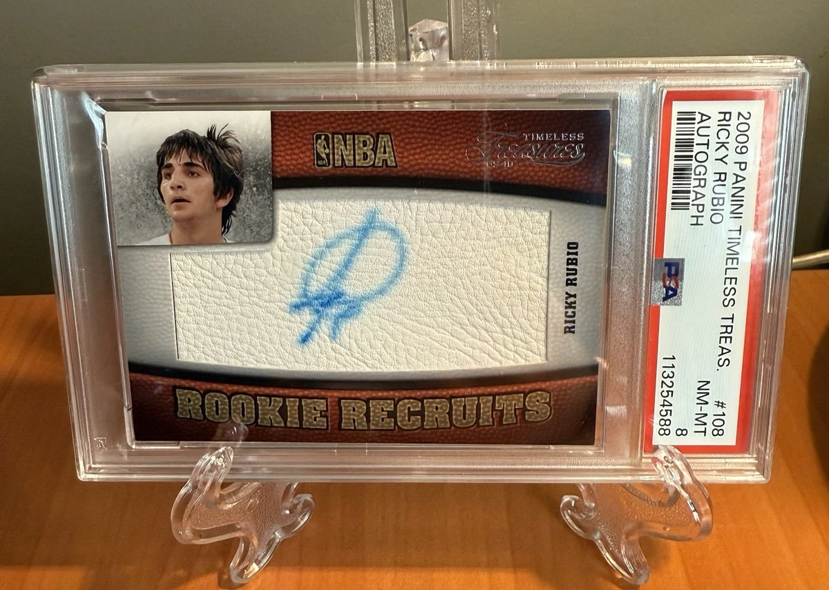 Ricky Rubio Sports Trading Card Singles Autographed Basketball for 