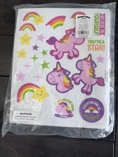300 Unicorn Rainbows Self Adhesive Foam Shapes New Scrapbook Classroom Birthday