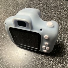 Blue Electronic Toy Camera for Kids with LCD Screen and Simple Controls