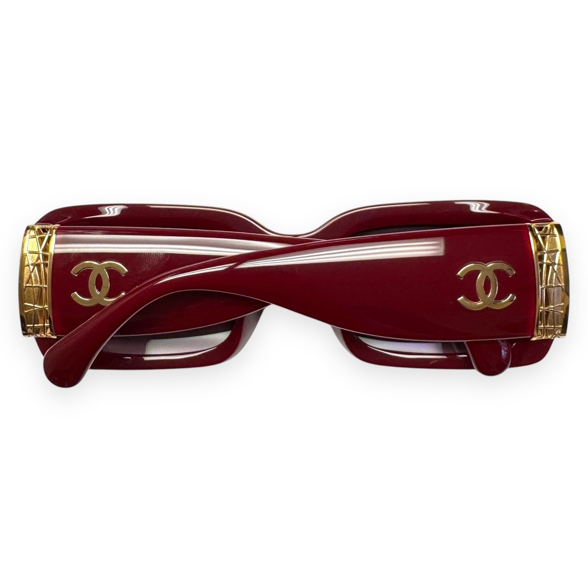 Chanel Sunglasses ch5534A 1792/S1 Polished Dark Red Gold
