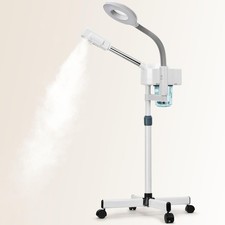 2 in 1 Facial Steamer, Professional Steamers with 5X DT318, White