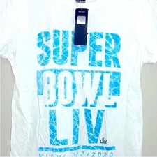 Junk Food Superbowl Short Sleeve Crewneck T Shirt Miami 2020 NWT Cotton  Small