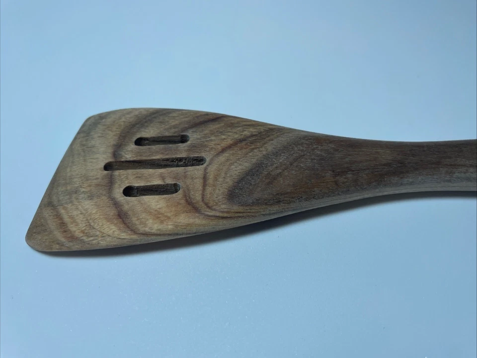 Vintage Paula Deen Signature Wooden Slotted Spatula Utensil Engraved - Image 4 of 4