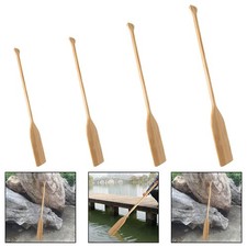 Solid Wood Dragon Boat Paddle Floating Lightweight Canoe Oar Ergonomic Handle