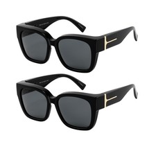 Yogo Vision Polarized Fit Over Glasses Sunglasses for Women Men Wear Over