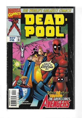 DEADPOOL #10 --- 1. APP BLITZABLEITER (GREAT LAKES AVENGERS)! Marvel! 1997! sehr guter Zustand