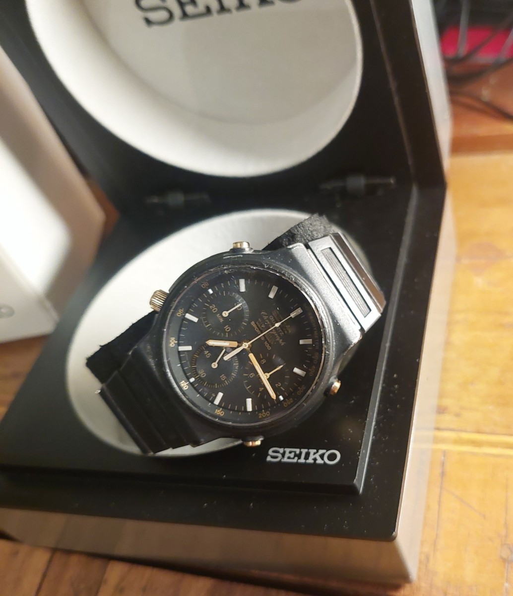 Seiko 7a28 Chronograph sports 100 Titanium Watch Vintage | eBay