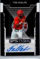 2025 Leaf Tre Phelps Optichrome Baseball Black 1/1 Auto