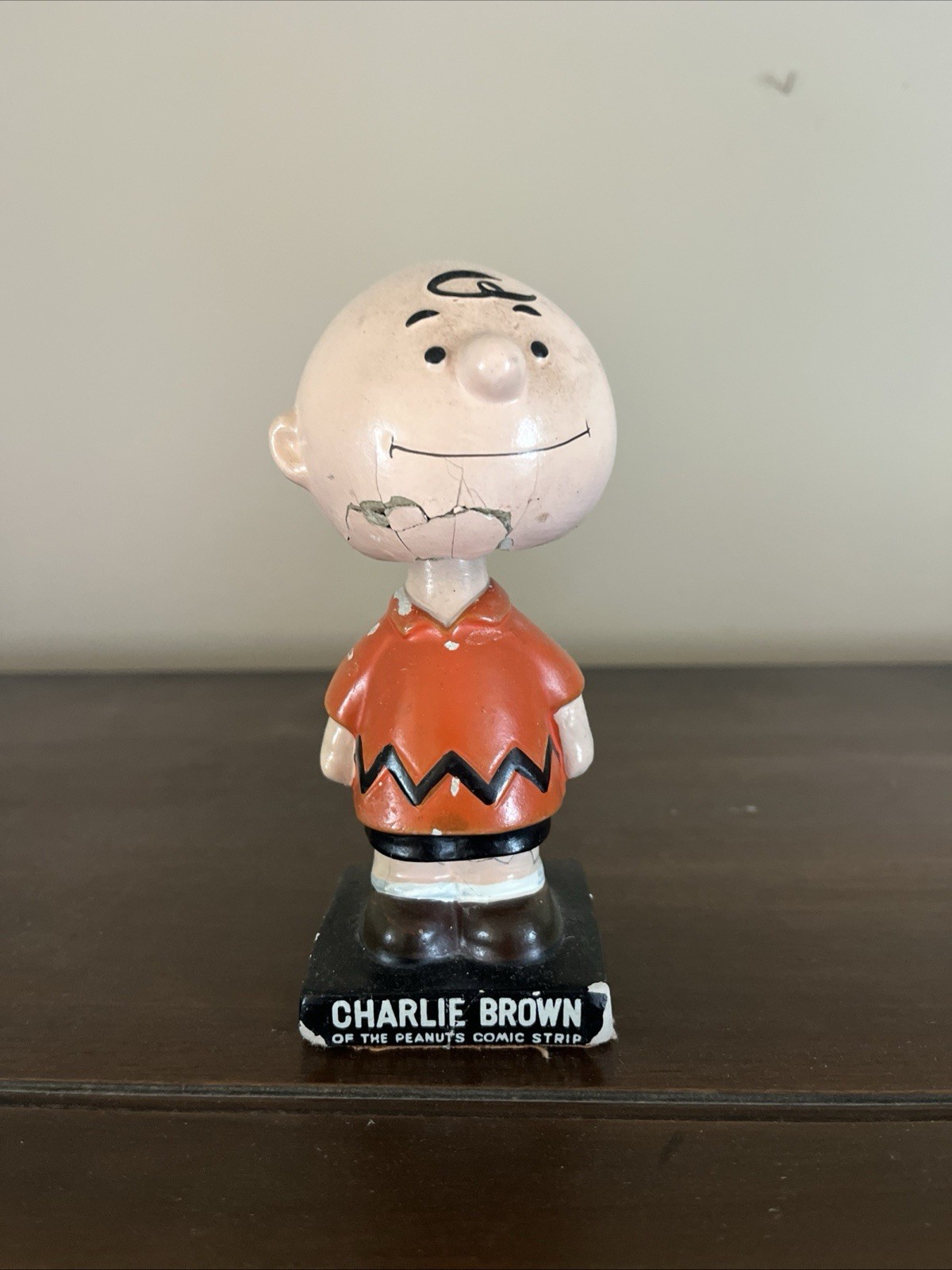 Vintage 1964 Charlie Brown Peanuts Gang Nodder Bobblehead Lego 6 Inch
