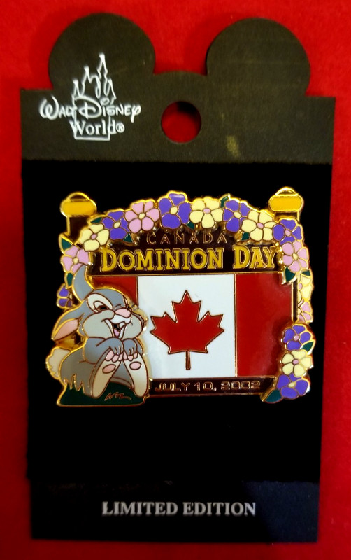 Disney WDW  Canadian Dominion Day 2002 "Thumper & Flag"  Pin LE4500??