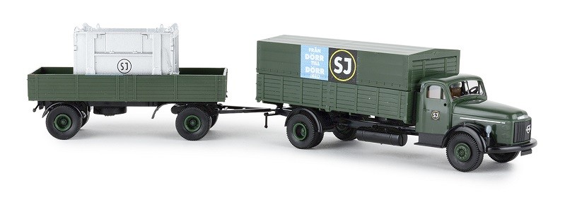 Brekina 85623 - 1/87 Volvo N 88 Truck SJ from door to door (S)
