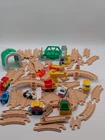 Vintage Fisher-Price Flip Track Rail And Road Set 1990s Train & Vehicle Lot 90+