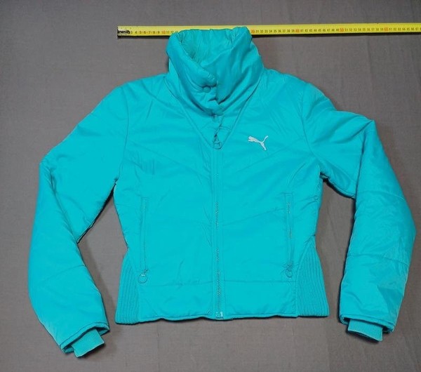Women Puma Jacket Turquoise Nylon 36 / S / 44