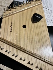 First Act Lap Harp Dulcimer Wood 15" Musical Instrument w/ 10 Song Sheets