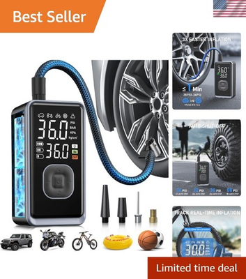 #ad #ad 150PSI Cordless Mini Air Pump with Digital Pressure Bike Pump 3X Fast Infla... $57.59