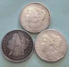 🇺🇸 1921 P D S Morgan Silver Dollars LightCir 3-Lot in Flips Offers Near Spot