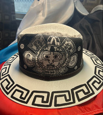 Aztec Mayan Cancun Beach Hat, Tonatiuh, Templ...