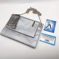 Ducti Duct Tape Bag Purse Crossbody W/ Metal Chain Strap Chaparral 006954 Black