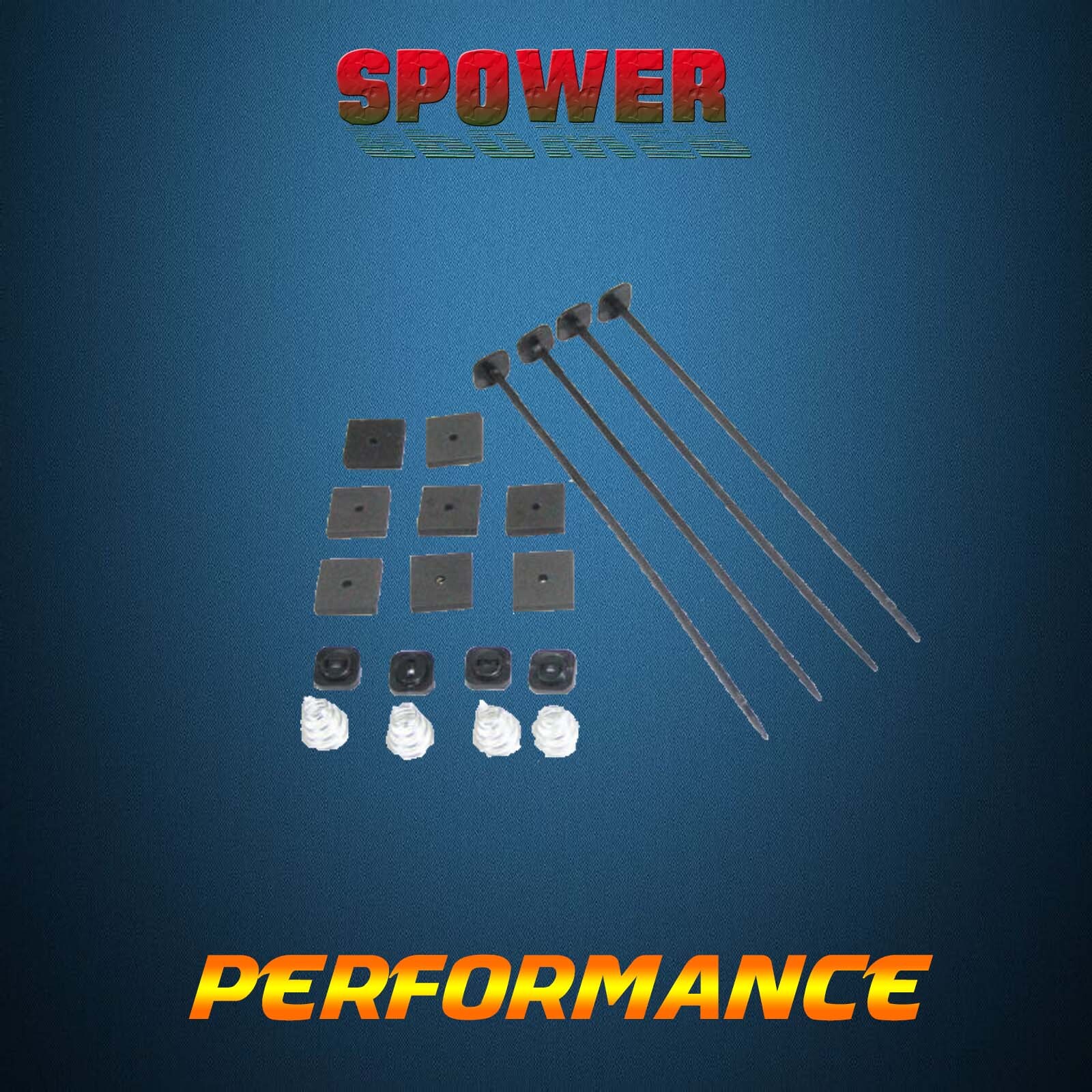 Universal Electric Radiator Cooling Fan Mounting Kit Strap Ties Cooling