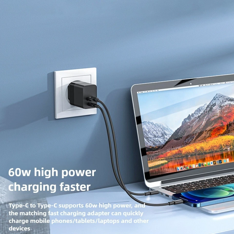 🔥Multi in One 60W Fast Charging Type-C Data Cable Storage Box Android USB - Image 3 of 4