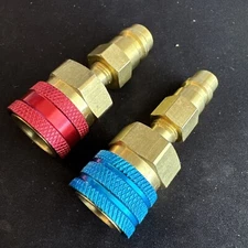 2Pcs Quick Coupler Adapter Professional Air Conditioning Coupler Adapter Car  »