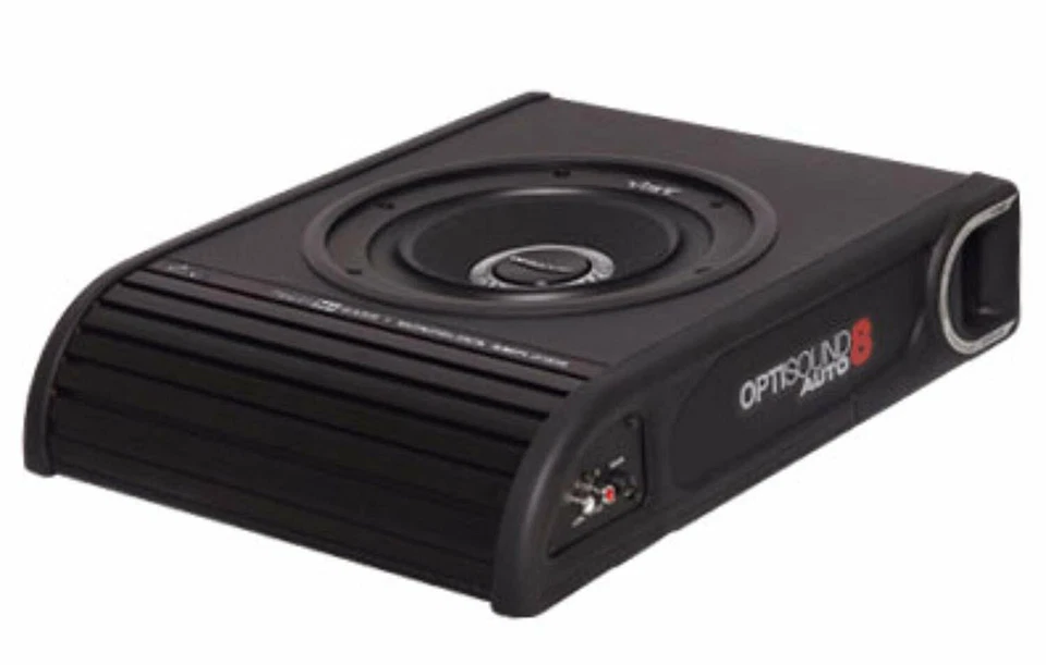 Vibe Optisound Auto 8 Active Underseat Slim Subwoofer Bass Box Enclosure + Amp - Image 2 of 4