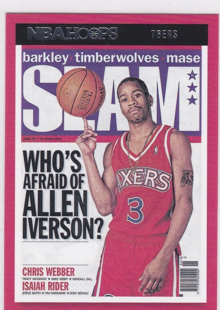 ALLEN IVERSON 2021 NBA HOOPS SLAM Magazine Basketball Card