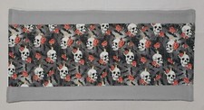 Skulls Webs  Roses Terrycloth Bathmat