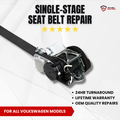 SINGLE STAGE SEAT BELT REPAIR SERVICE FOR VOLKSWAGEN OEM ALL MAKES ALL MODELS